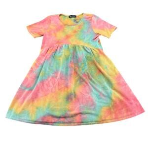 Rae Mode Tye Die Dress Womens Size‎ S T-shirt Material Side Pockets Soft